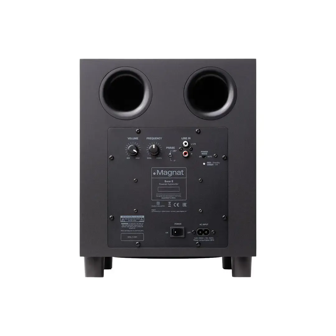 Magnat Base 8 - active subwoofer, 70 W (black)