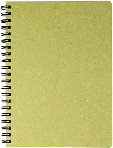 Kalendorius - užrašinė TIMER, su spirale, A5, be datų, 224 lapai, langeliais, kartoniniu viršeliu, šviesiai gelsva sp.