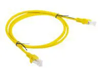 LANBERG PCU6-10CC-0100-Y Lanberg Patchcord RJ45 kat. 6 UTP 1 m geltonas