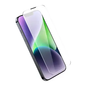 Grūdintas stiklas "Corning", skirtas "iPhone 13 Pro Max/14 Plus" su įmontuotu dulkių filtru