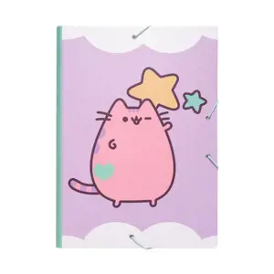 "Pusheen" - Dalykų skirtukas / dokumentų aplankas A4 (24 x 34 cm)