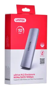 UNITEK S1230A išorinis korpusas M.2 NVMe/SATA 10 Gbps