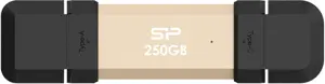 Silicon Power DS72 | 250 GB | USB Type-A/USB Type-C 3.2 Gen 2 | Gold