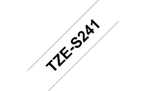 Brother TZeS241, juoda ant balto, TZ, pilka, terminis perkėlimas, Brother, PT-1300, PT-1400, PT-1500, PT-1500PC, PT-1600, PT-1700, PT-1750, PT-1800, PT-1810, PT-1830,...