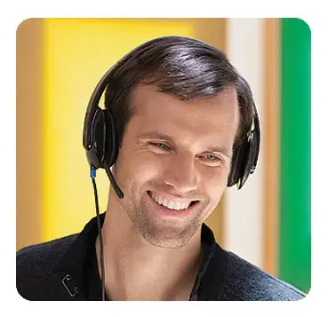 "Logitech H540" USB kompiuterio ausinės, laidinės, biurui / skambučių centrui, 20-20000 Hz, 120 g, ausinės, juodos spalvos