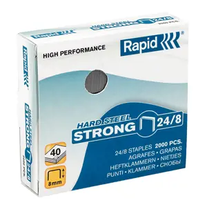 Sąsagėlės Rapid Strong 24/8, (dėž. 2000vnt.), varinės