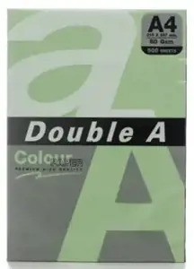Spalvotas popierius Double A, 80g, A4, 500 lapų, Emerald