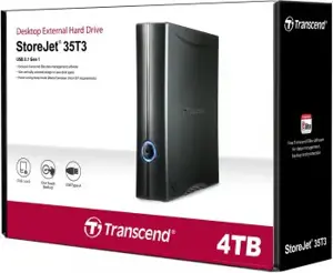 TRANSCEND Storejet 4TB 3,5 colių 8,9 cm nešiojamas kietasis diskas