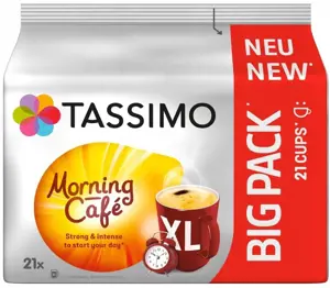 Jacobs Tassimo Morning Cafe Strong&Intense XL 21 capsules