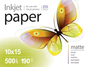 ColorWay PrintPro Photo Paper, 500 sheets | Matte | 190 g/m² | 10x15