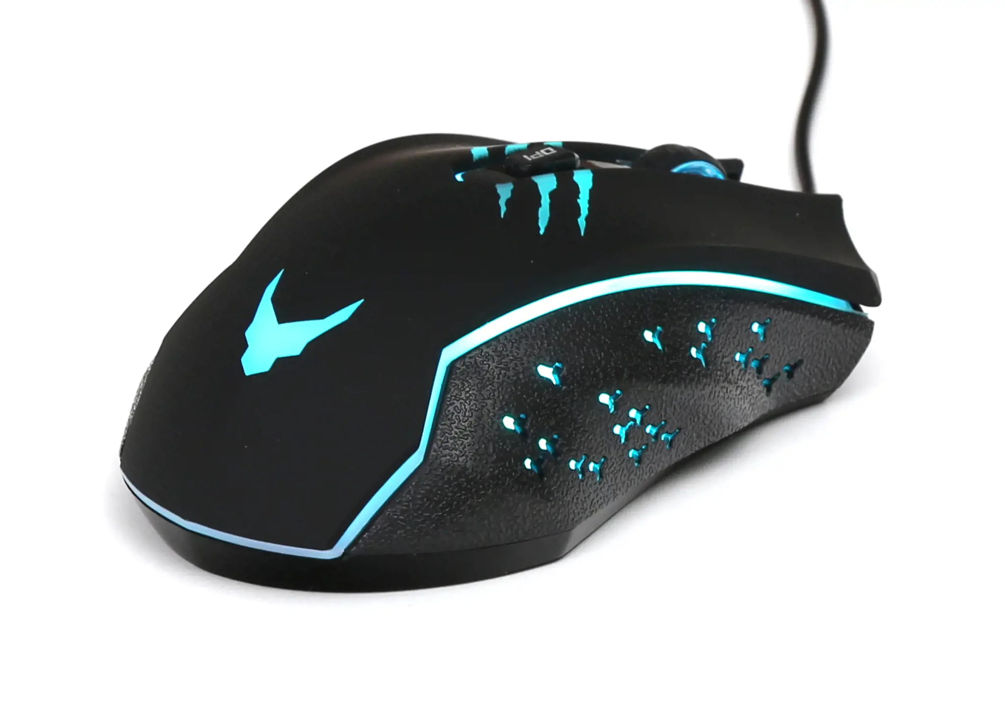 Varr žaidimų USB pelė, reguliuojamas DPI (1200, 1800, 2400 arba 3600 dpi), 6 mygtukai su slinkimo ratuku, 9 spalvų LED apšvietimas su RGB efektu, juoda/raudona, populiari USB-A jungtis, optinė, 1,5 m ilgio laidas, dešinioji, optinė, USB Type-A, 3600 DPI, juoda