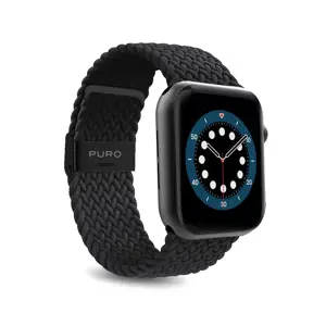 "Puro Loop" dirželis - pintas "Apple Watch" dirželis 38/40/41 mm (juodas)