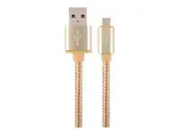 GEMBIRD CCB-mUSB2B-AMBM-6-G Gembird cotton braided micro USB cable 2.0 AM-MBM5P 1.8M, metal connect…