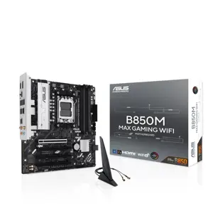 Mainboard ASUS AMD B850 SAM5 Micro-ATX Memory DDR5 Memory slots 4 3xPCI-Express 4.0 16x 1xPCI-Expre…