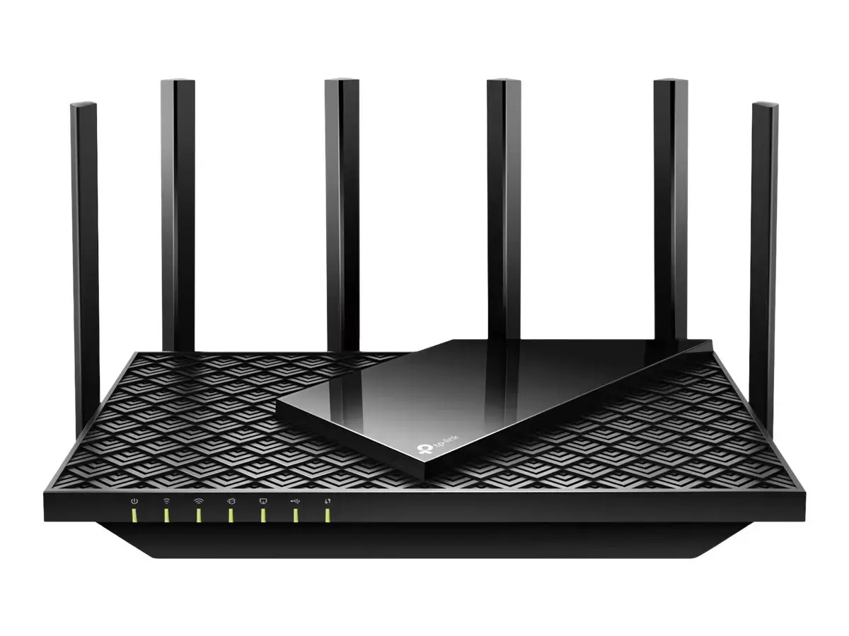 TP-Link AX5400 Dviejų dažnių Gigabit Wi-Fi 6 maršrutizatorius, "Wi-Fi 6" (802.11ax), dviejų dažnių (2,4 GHz / 5 GHz), Ethernet LAN, juodas, nešiojamasis maršrutizatorius