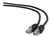 GEMBIRD PP6U-1M/BK Gembird UTP Cat6 komutacinis kabelis, 1 m, juodas