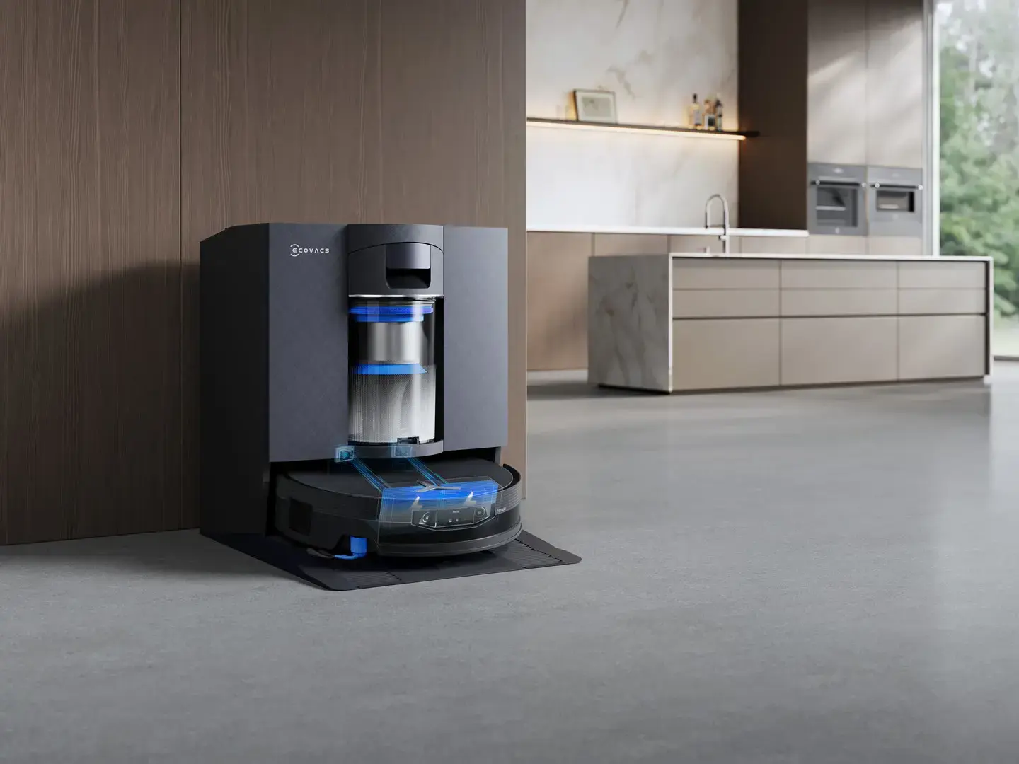 Dulkių siurblys-robotas Ecovacs DEEBOT X12 OmniCyclone, Pilka