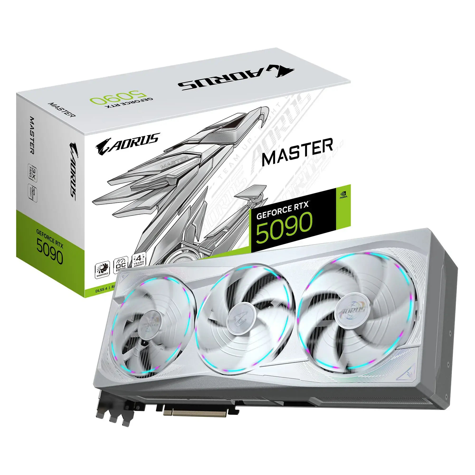 Vaizdo plokštė GIGABYTE GeForce RTX 5090 32 GB, GDDR7, GV-N5090AORUSM ICE-32GD