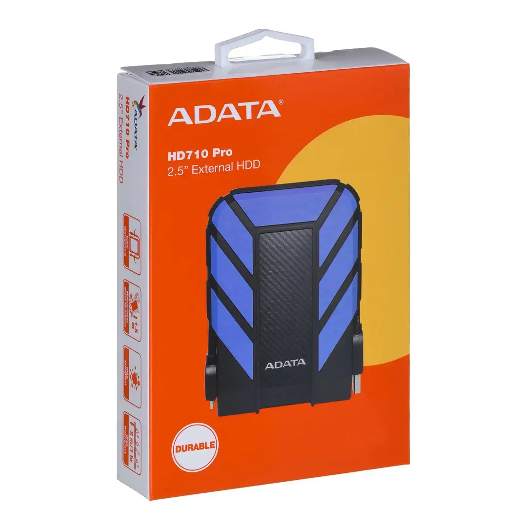 ADATA HD710 PRO išorinis kietasis diskas (1 TB; 2,5"; USB 3.2; mėlynos spalvos)