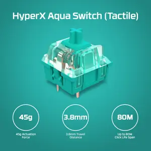 "HP HyperX Alloy Origins", pilno dydžio (100%), USB, mechaninis, QWERTY, RGB LED, juodas