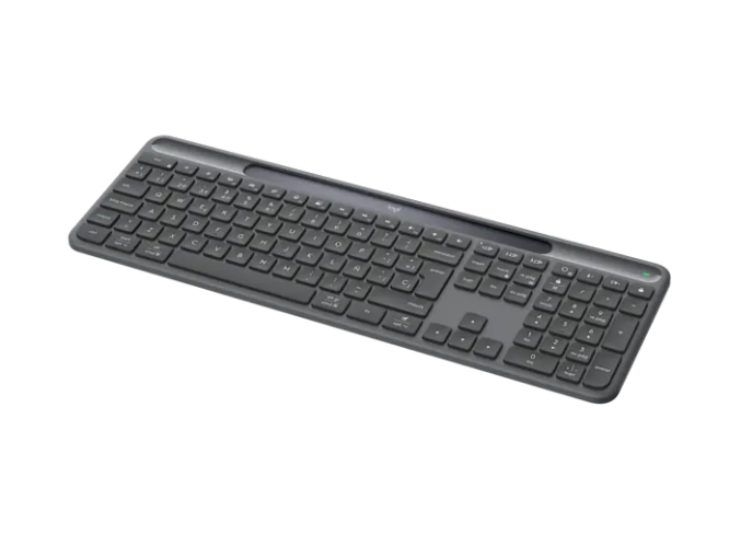 Logitech Signature Slim Solar+ K980 for Business Belaidė klaviatūra, RF+Bluetooth, US Int, Graphite