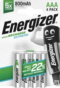ENERGIZER EXTREME AAA ECO 4PK 800MAH