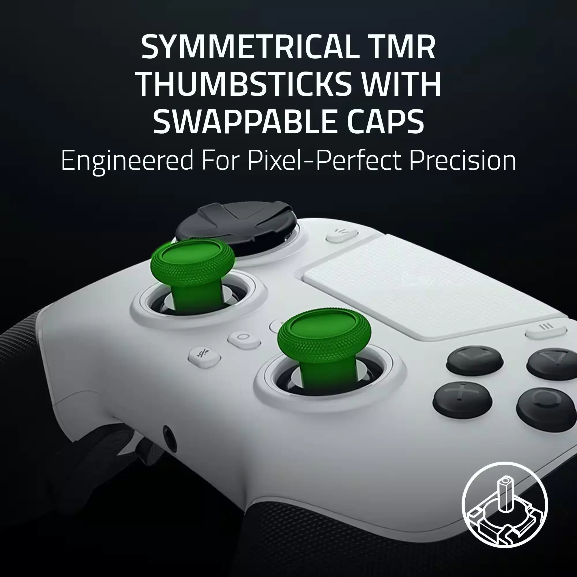 Razer Wireless Esports Controller for PlayStation 5 and PC | Raiju V3 Pro | White