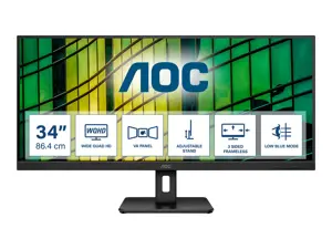 Monitorius AOC U34E2M 34inch Monitor HDMI DisplayPort USB