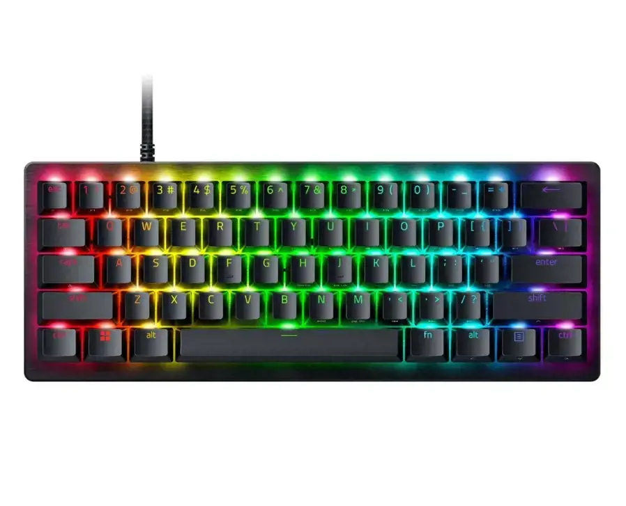 "Razer Huntsman V3 Pro" mini žaidimų klaviatūra Laidinė JAV, juoda
