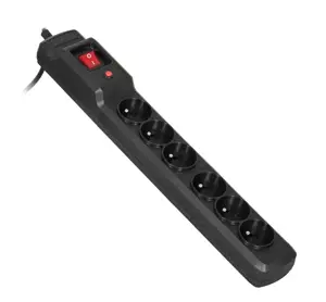 Activejet COMBO 6GN 5M juoda maitinimo juosta su laidu