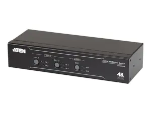 Aten 2x2 True 4K HDMI Matrix Switch with Audio De-Embedder | VM0202HB