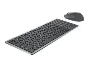 DELL KM7120W, pilno dydžio (100%), RF belaidis + "Bluetooth", QWERTY, pilka, titano spalvos, pelė pridedama