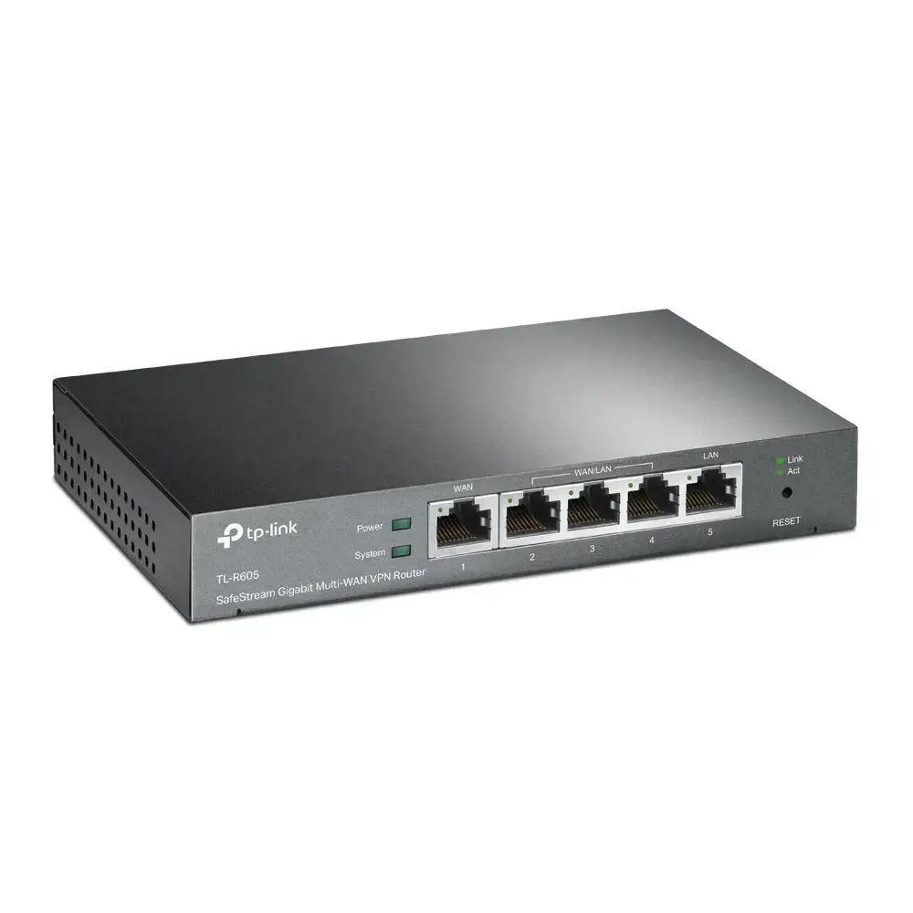 TP-Link SafeStream Gigabit Multi-WAN VPN maršrutizatorius, Ethernet WAN, Gigabit Ethernet, juodas