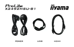 iiyama ProLite X2492HSU-B1 Monitorius 24'' IPS, FHD 1920x1080, 3 ms, 300 cd/m2, 120 Hz, Juoda