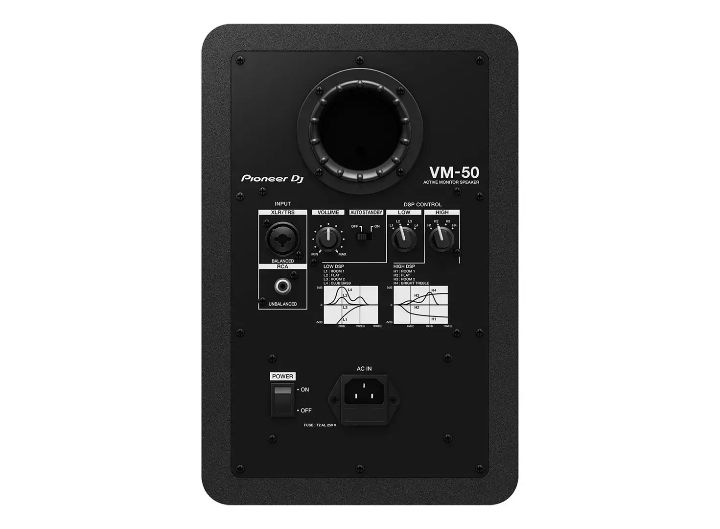 Pioneer VM-50 loudspeaker 2-way Black Wired