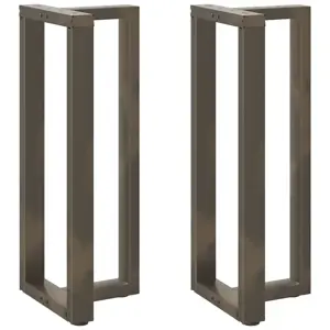 Baro stalo kojos, T formos, 2 vnt., juodos, 50x35x(100-101) cm, plienas