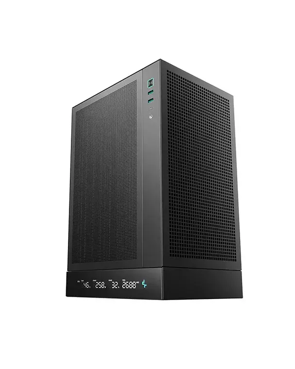 Deepcool PC Gaming Case | CH170 DIGITAL | Black | Mini ITX | ATX PS2