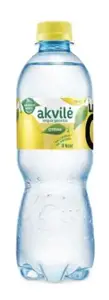 Stalo vanduo "AKVILĖ" su citrinos aromatu, lengvai gazuotas, 0.5l