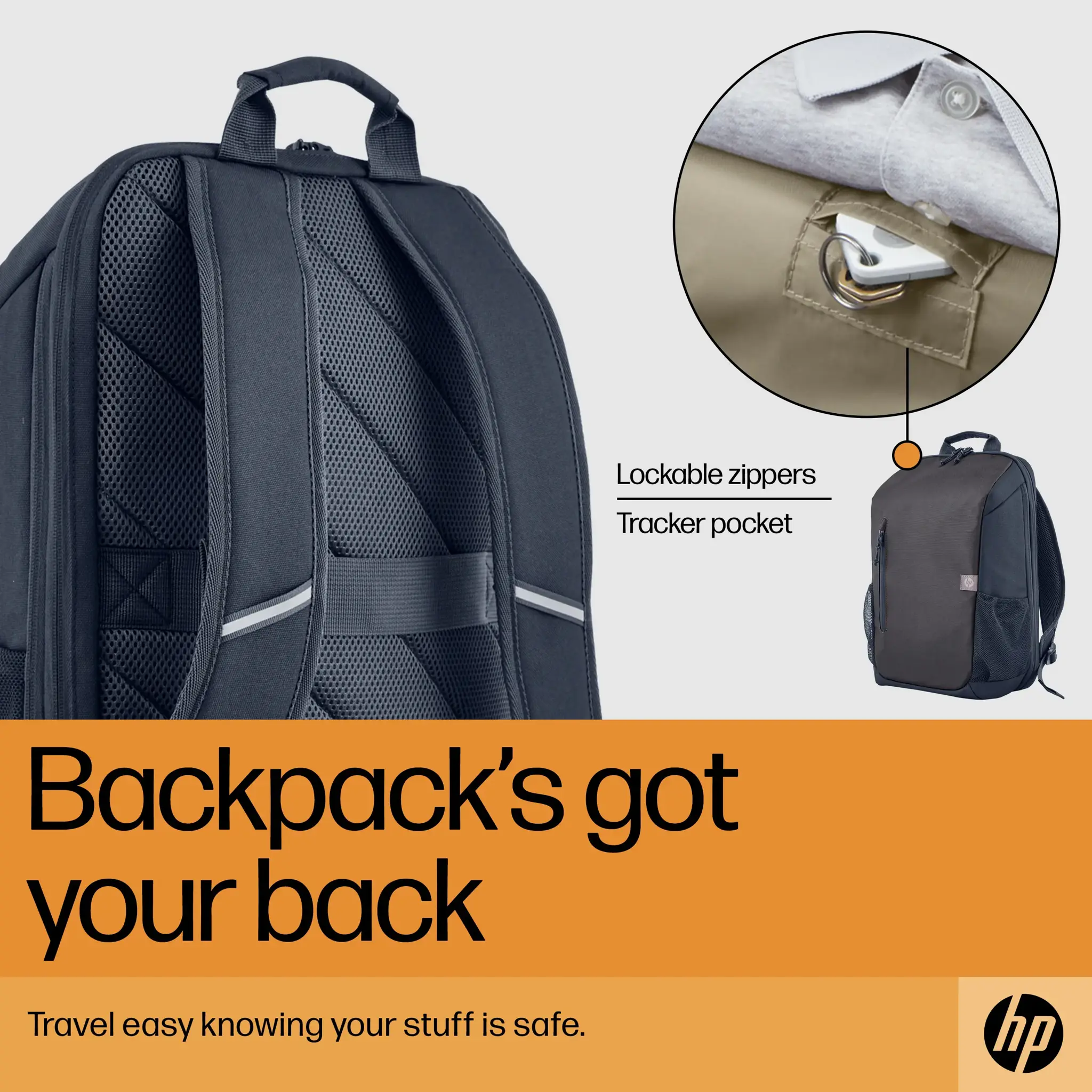 HP Travel 18 Liter 15.6 Iron Grey Laptop Backpack, 39.6 cm (15.6"), Polyester