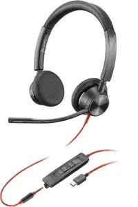 POLY Blackwire 3325 Laidinės ausinės, USB-C, Juoda