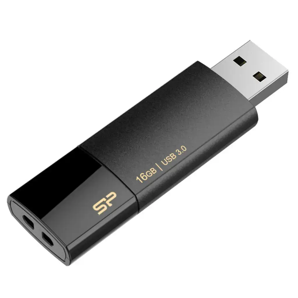 "Silicon Power Blaze B05", 16 GB, A tipo USB, 3.2 Gen 1 (3.1 Gen 1), skaidrių, 9,2 g, juoda