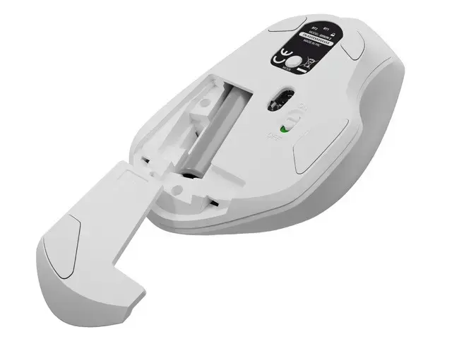 NATEC belaidė pelė Siskin 2 1600DPI Bluetooth 5.0 + 2.4Ghz balta