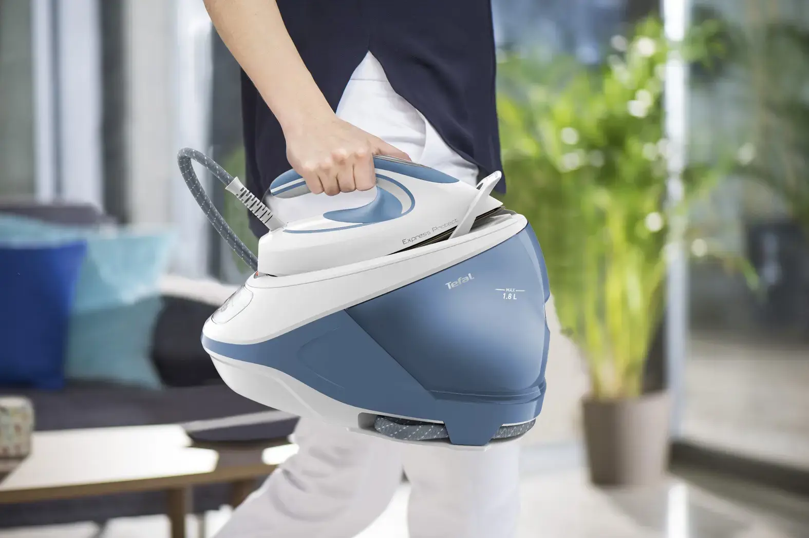 Tefal Express Protect SV9202 2800 W 1.8 L Durilium AirGlide Autoclean soleplate White, Blue