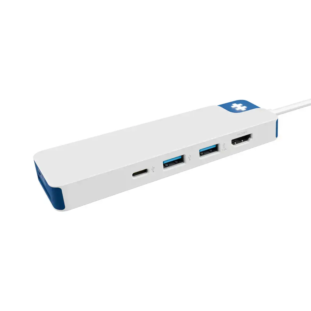 Hyper HyperDrive Flex 8 Port USB-C Hub, White/Blue | HD4102BUGL | HDMI ports quantity 1