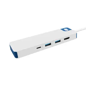 Hyper HyperDrive Flex 8 Port USB-C Hub, White/Blue | HD4102BUGL | HDMI ports quantity 1