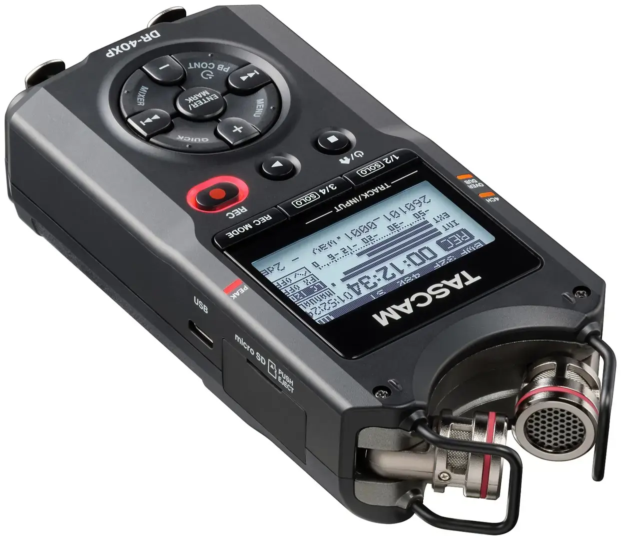 Tascam DR-40XP - portable four-track digital recorder with a USB audio interface
