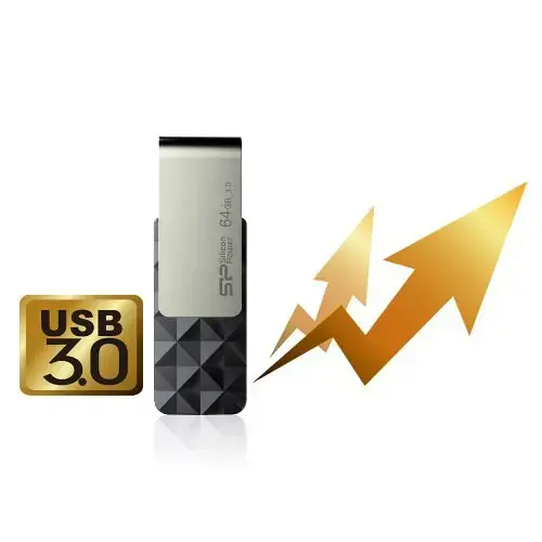 SILICONPOW SP032GBUF3B30V1K Silicon Power atmintinė USB Blaze B30 32GB USB 3.0 juoda