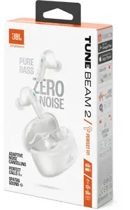 JBL wireless earbuds Tune Beam 2, white