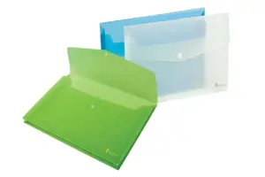 Aplankas su spaude Forpus, A4, plastikinis, su praplėtimu, baltas, skaidrus