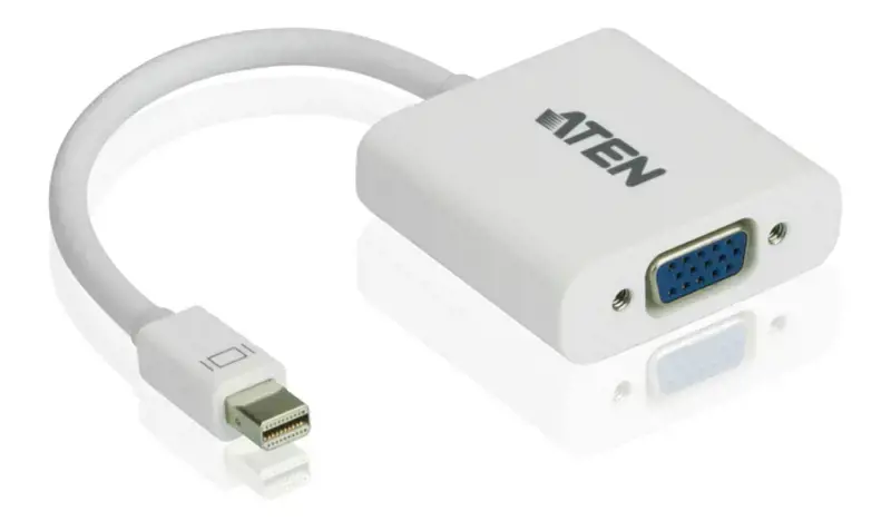 ATEN "Mini DisplayPort" ir VGA keitiklis, "Mini DisplayPort", VGA (D-Sub), vyriškas, moteriškas, tiesus, tiesus
